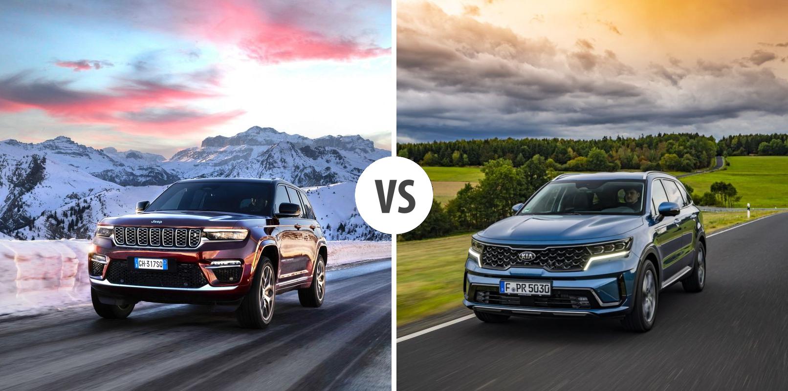 Extraordinary Kia Sorento Vs Jeep Grand Cherokee Specs Photosnull